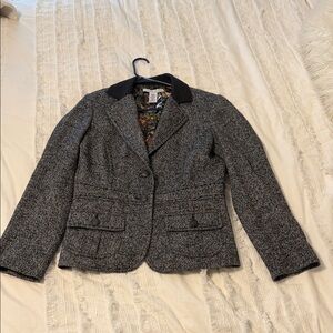 CAbi Charcoal and Black Blazer